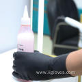 Black Blended Nitrile Vinyl Synthetic Latex Lab Gloves